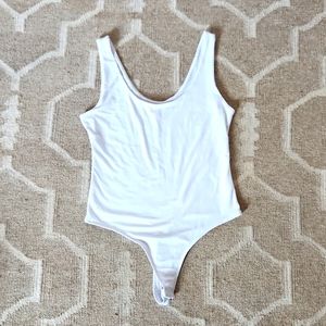 Women's Leith White Thong Bodysuit size Medium
